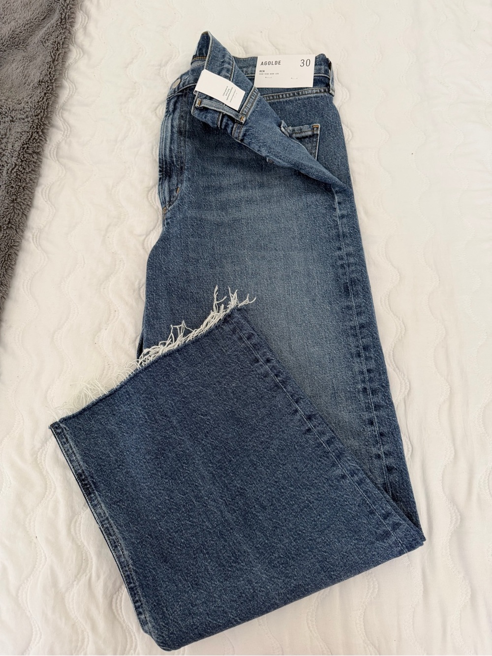 AGOLDE Ren High Rise Wide Leg Jeans - Picture 8 of 8